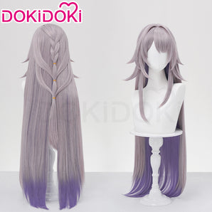 DokiDoki Game Honkai: Star Rail Cosplay The Herta Wig Long Straight Purple Herta SP