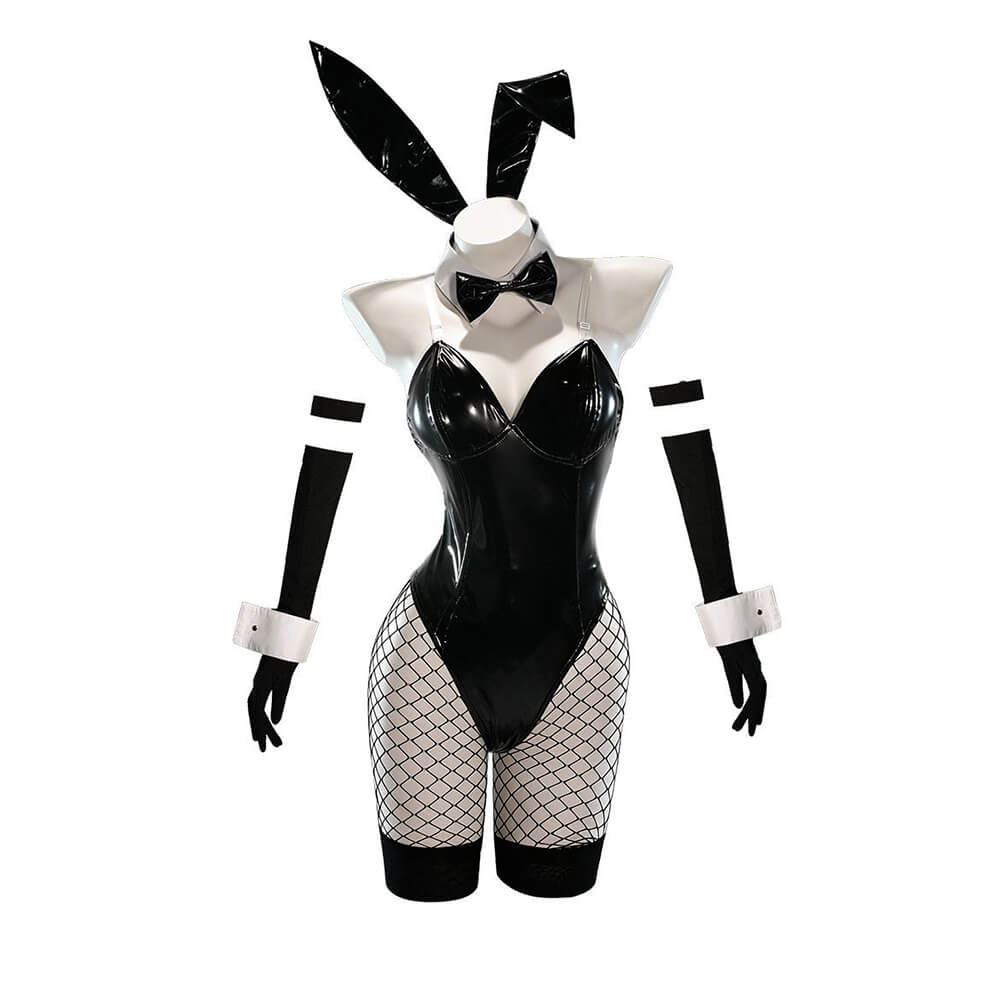 【In Stock】2B 2A Cosplay Anime Women Black Sexy Dress WakuWaku-R Rabbit Cosplay
