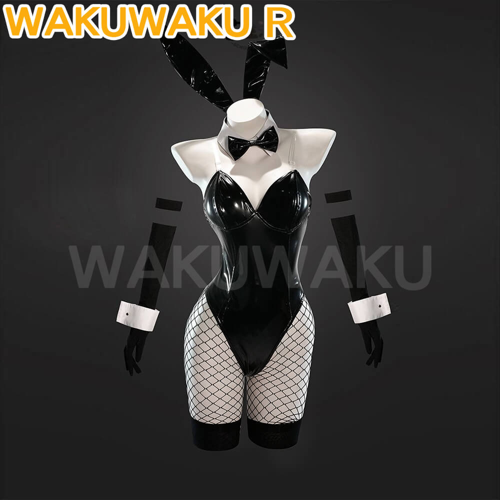 【In Stock】2B 2A Cosplay Anime Women Black Sexy Dress WakuWaku-R Rabbit Cosplay