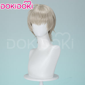 Dokidoki Game Metaphor: ReFantazio Cosplay Leon Strohl Wig Short Grey Hair