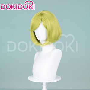 DokiDoki Anime Witch Hat Atelier Cosplay Coco Cosplay Wig Short Straight Green