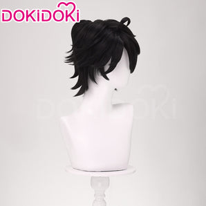 DokiDoki Game Identity V Copslay Luca Balsa Prisoner Wig Short Straight Black E-Sports