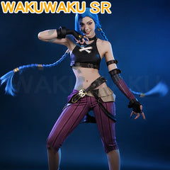 Jinx Cosplay Costume Anime Arcane Women LOL Arcane Cosplay Jinx Cosplay Christmas Costume Plus Size