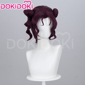 DokiDoki Anime The Apothecary Diaries Cosplay Shisui Wig Short Curly Dark Red Hair