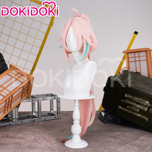 DokiDoki Game Honkai: Star Rail Cosplay Rappa Wig Long Straight Pink