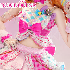 DokiDoki-SR Anime Aikatsu Stars Cosplay Nijino Yume Première Berry Coord Costume / Wig