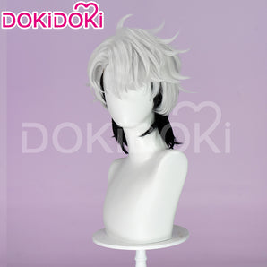 DokiDoki Virtual Idol PLAVE Cosplay Eunho Wig Short Straight Silver Black Hair Do Eunho