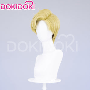 DokiDoki Anime Orb: On the Movements of the Earth Cosplay Rafal Wig Short Straight Yellow Hair