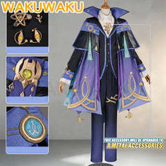 【In Stock】WakuWaku Game Genshin Impact Mitya Cosplay Wig Men Suit Snezhnaya