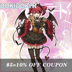 $5 Deposit =10% OFF Coupon DokiDoki-R  Cosplay Devil Costume Halloween