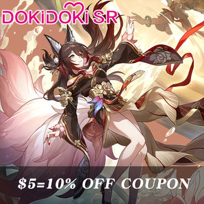 $5 Deposit =10% OFF Coupon DokiDoki-SR Game Honkai: Star Rail Cosplay Fugue Costume TingYun