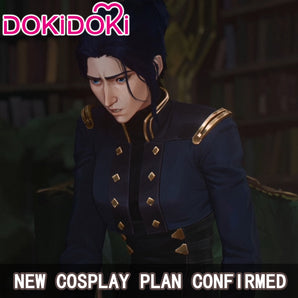 $5 Deposit =10% OFF Coupon DokiDoki-SR Game Cosplay Costume Blue Black Military Uniform