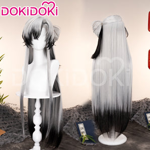 DokiDoki Game Ashes of the Kingdom Cosplay Wang Can Long Hair Wangcan