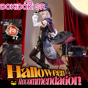 【 Ready For Ship】DokiDoki-SR Game Genshin Impact Cosplay Fontaine Lyney Costume / Shoes