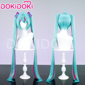 DokiDoki Game Cosplay Wig Long Blue Women Hair