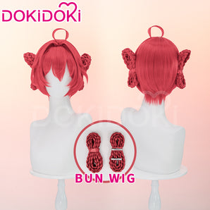 DokiDoki Game Wuthering Waves Cosplay Danjin Wig Straight Blue Women Hair Dan Jin