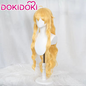 DokiDoki Anime RWBY Cosplay Yang Xiao Long Curly Yellow Cosplay Wig