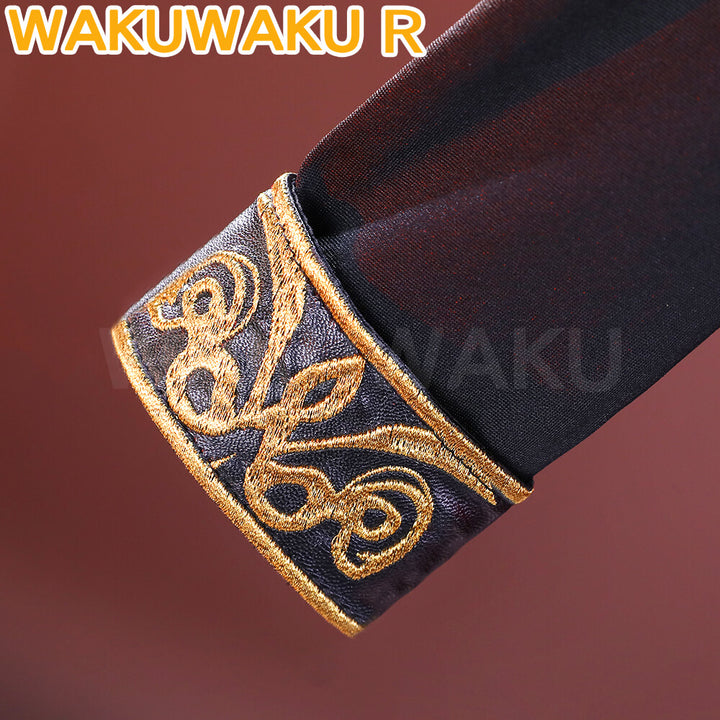 Adaa Wong Cosplay Costume Game WakuWaku-R Women Red Sexy Dress Christmas