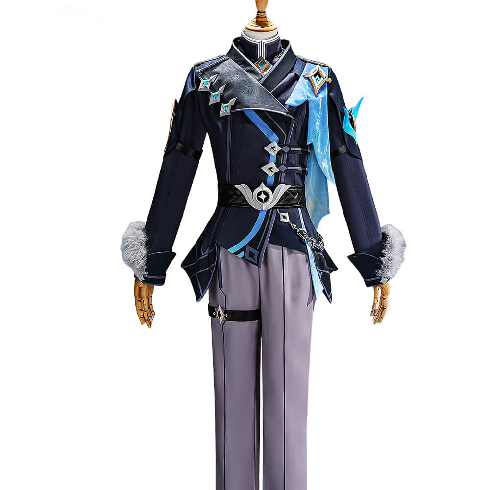 Game Genshin Impact Traveler Aether Cosplay Costume 