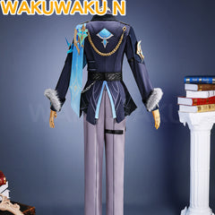 Game Genshin Impact Traveler Aether Cosplay Costume 