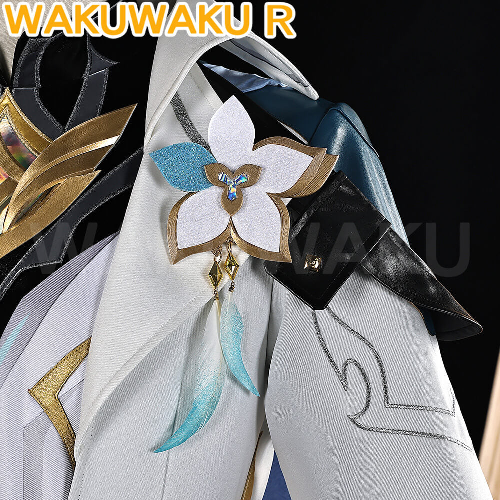 Game Genshin Impact Cosplay Traveler Aether Costume Kong