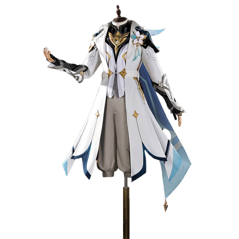 Game Genshin Impact Cosplay Traveler Aether Costume Kong