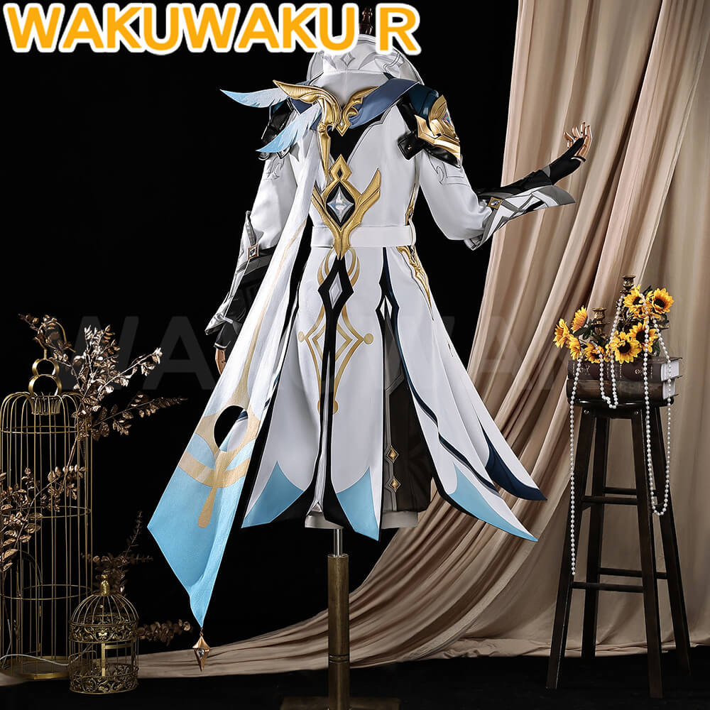 Game Genshin Impact Cosplay Traveler Aether Costume Kong