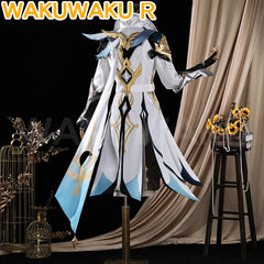 Game Genshin Impact Cosplay Traveler Aether Costume Kong