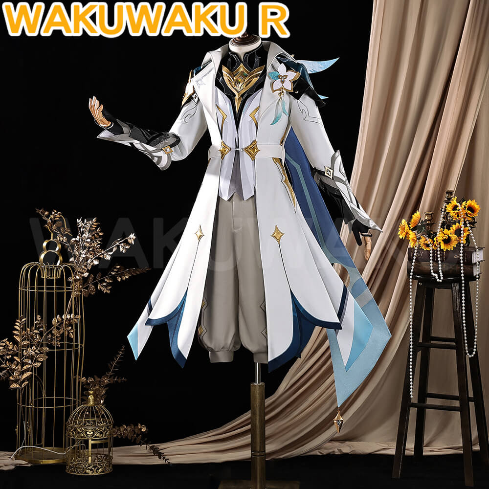 Game Genshin Impact Cosplay Traveler Aether Costume Kong