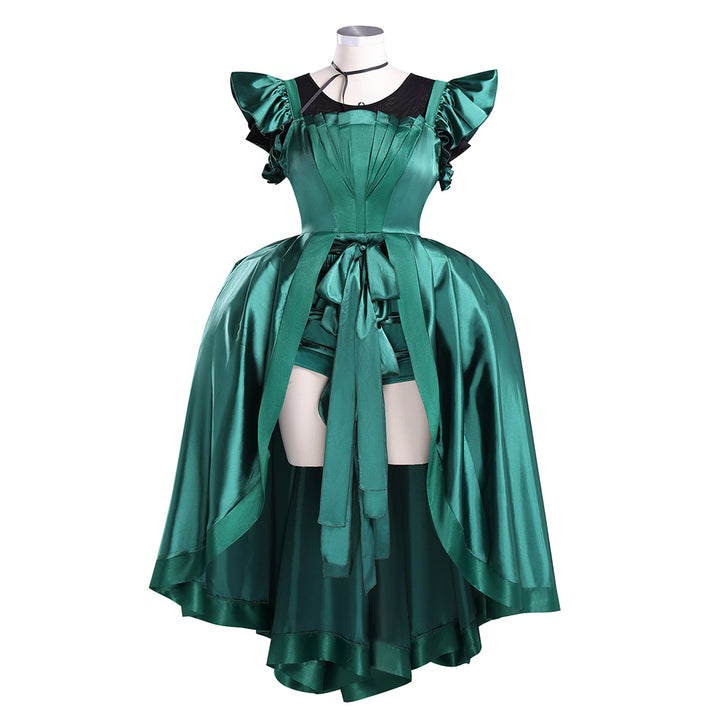Agnes Cosplay Costume WakuWaku-N Green Evening Gown Dress Wolf girl Cosplay Halloween Women Cosplay