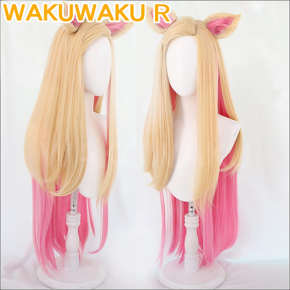 【In Stock】Game Pop Girl Cosplay Wig LOL WakuWaku Firestarter Hair