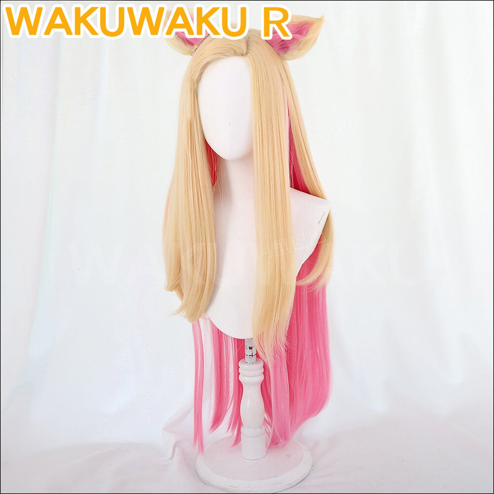 【In Stock】Game Pop Girl Cosplay Wig LOL WakuWaku Firestarter Hair