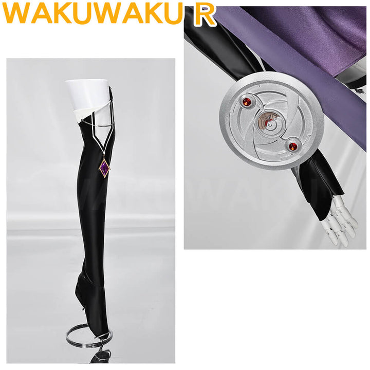 【S-2XL】WakuWaku-R Anime Magi Madoka Magica Akemi Homura Cosplay Purple Dress