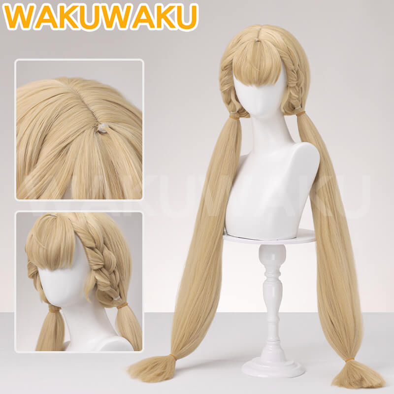 Alice Thymefield Cosplay Wig Game Zenless Zone Zero WakuWaku Cosplay 90cm Women Hair Long Braid Wig ZZZ Cosplay