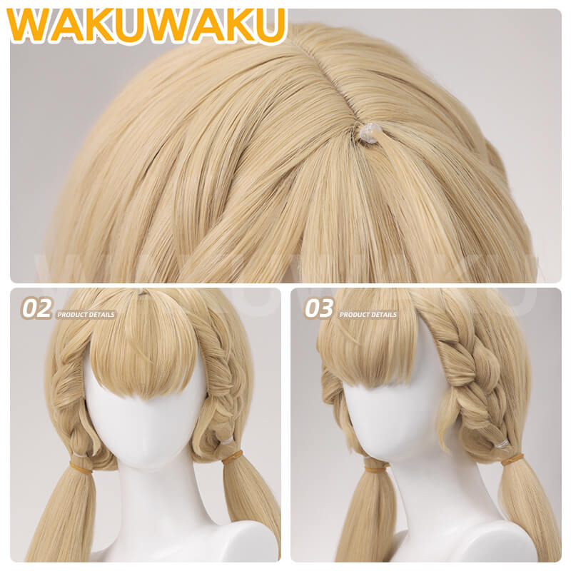 Alice Thymefield Cosplay Wig Game Zenless Zone Zero WakuWaku Cosplay 90cm Women Hair Long Braid Wig ZZZ Cosplay