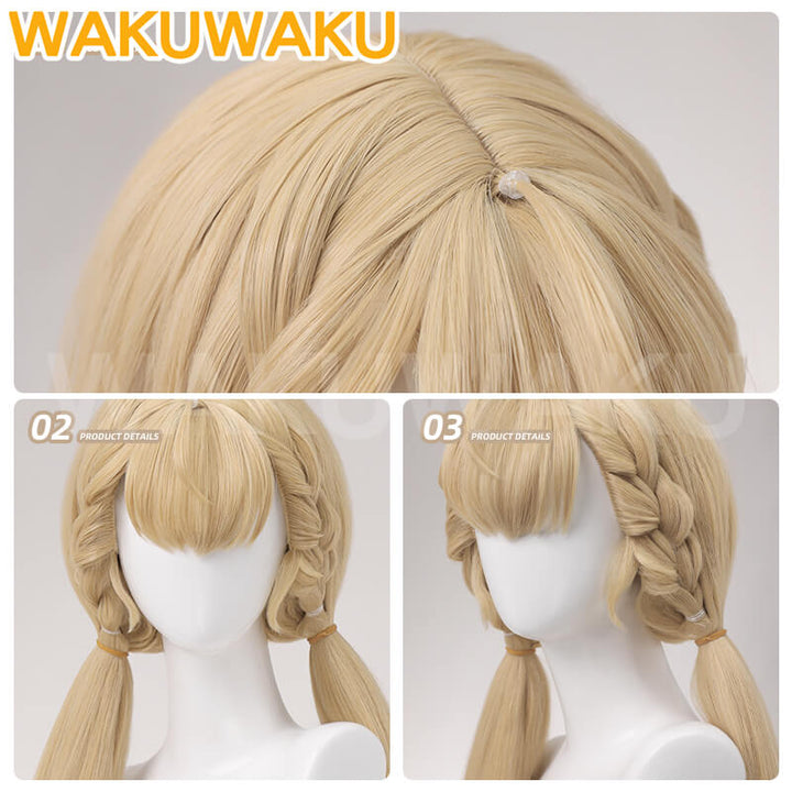 Alice Thymefield Cosplay Wig Game Zenless Zone Zero WakuWaku Cosplay 90cm Women Hair Long Braid Wig ZZZ Cosplay