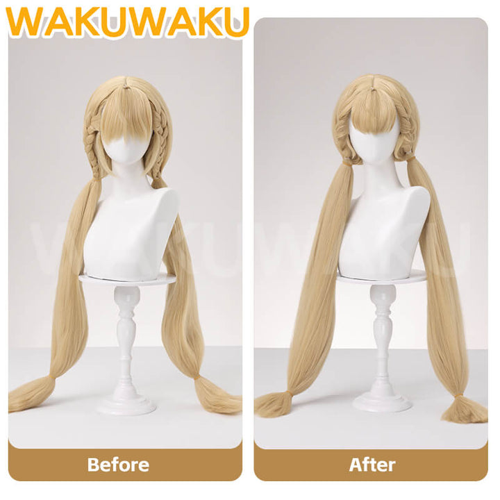 Alice Thymefield Cosplay Wig Game Zenless Zone Zero WakuWaku Cosplay 90cm Women Hair Long Braid Wig ZZZ Cosplay