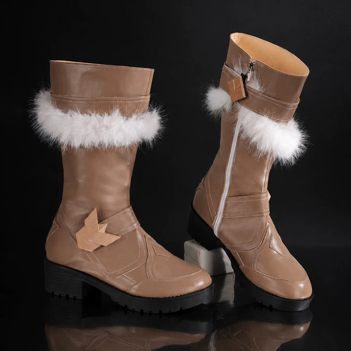 【In Stock】WakuWaku Game Genshin Impact Alyosha Cosplay Shoes Snezhnaya