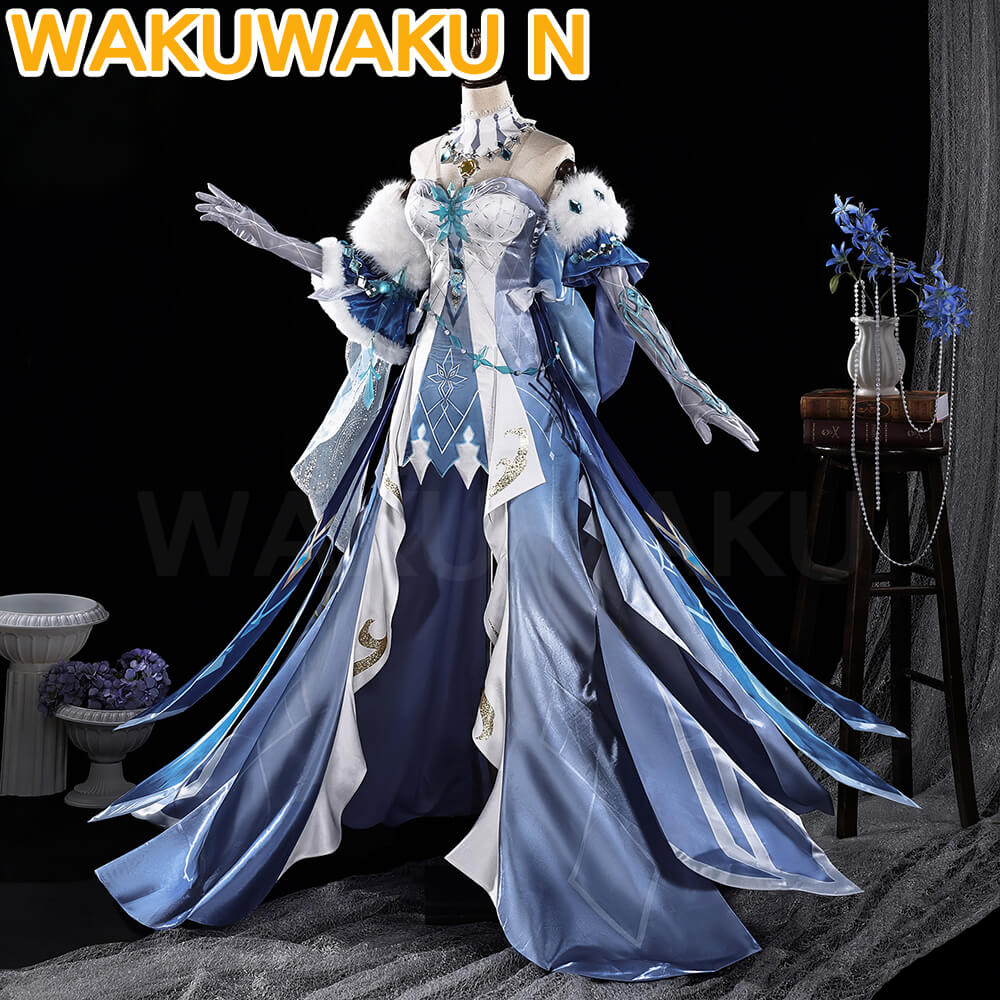 【S-2XL】WakuWaku-N Game Genshin Impact Anastasya Feodorovna Snezhnaya Cosplay