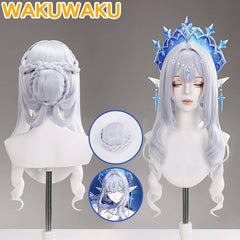 【In Stock】WakuWaku Game Genshin Impact Anastasya Feodorovna Snezhnaya Cosplay Wig