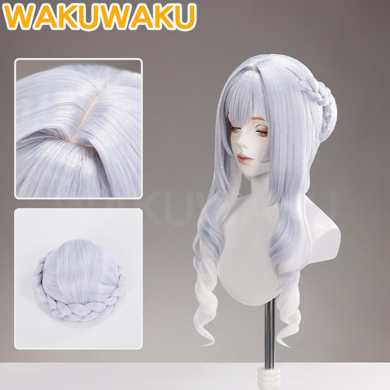 【In Stock】WakuWaku Game Genshin Impact Anastasya Feodorovna Snezhnaya Cosplay Wig
