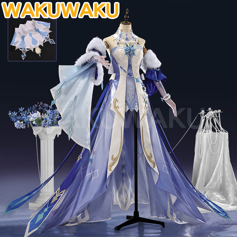 【S-3XL】WakuWaku Anastasya Feodorovna Snezhnaya Costume Game Genshin Impact