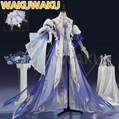 【S-3XL】WakuWaku Anastasya Feodorovna Snezhnaya Costume Game Genshin Impact
