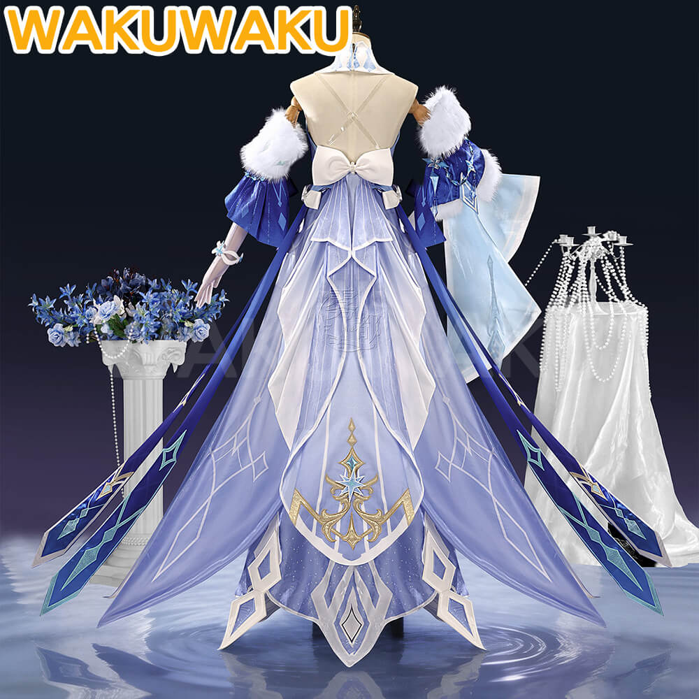 【S-3XL】WakuWaku Anastasya Feodorovna Snezhnaya Costume Game Genshin Impact