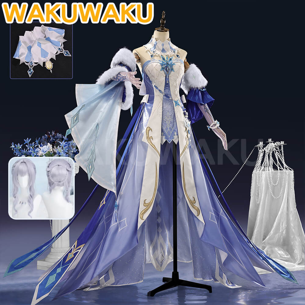 【S-3XL】WakuWaku Anastasya Feodorovna Snezhnaya Costume Game Genshin Impact