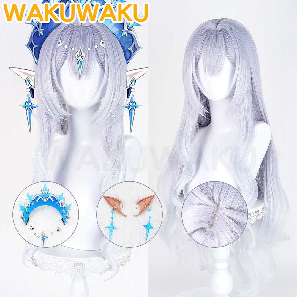  Game Genshin Impact Anastasya Feodorovna Snezhnaya Cosplay Wig