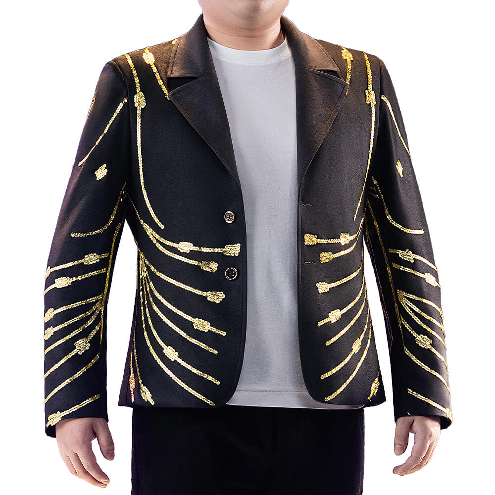 Bobby Cosplay Costume WakuWaku-R Halloween Men Agent Bobby Cosplay Black Jacket Plus Size