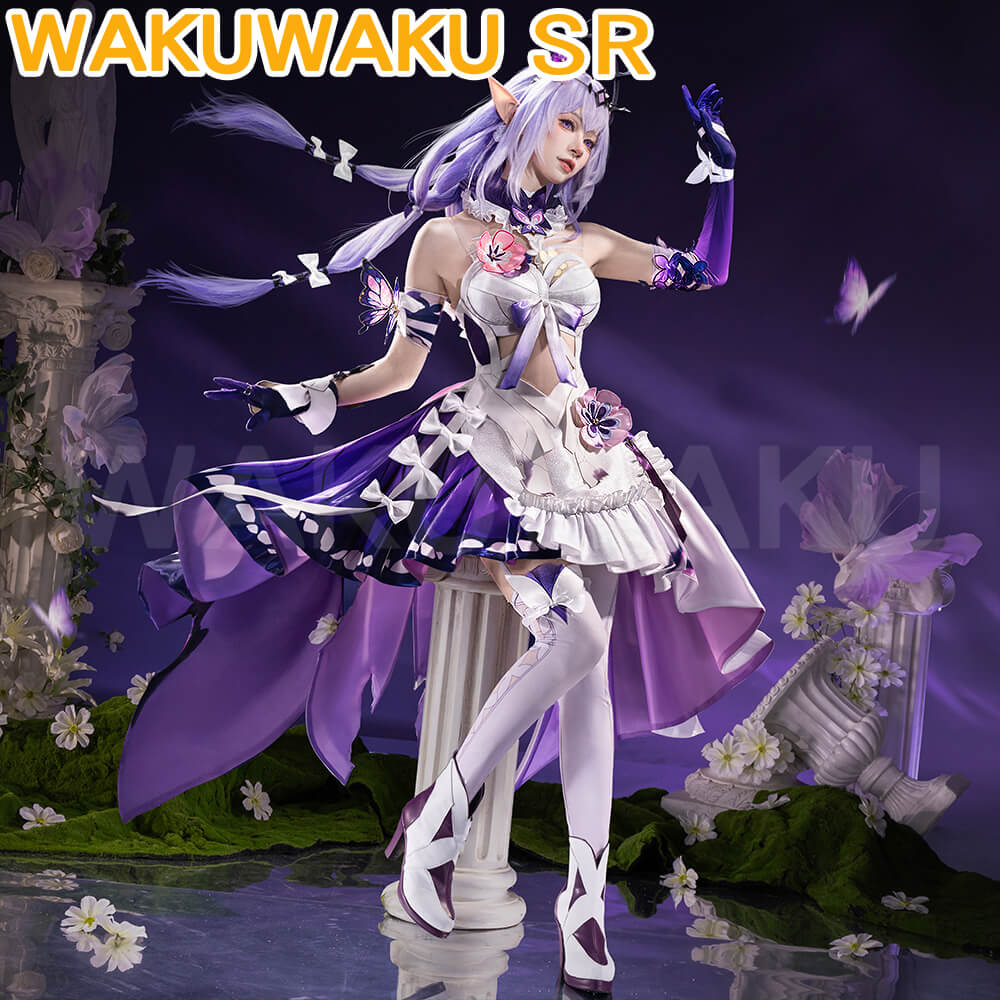 【In Stock】Wakuwaku-SR Game Honkai: Star Rail Castorice Cosplay HSR Purple Dress