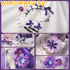 【In Stock】Wakuwaku-SR Game Honkai: Star Rail Castorice Cosplay HSR Purple Dress
