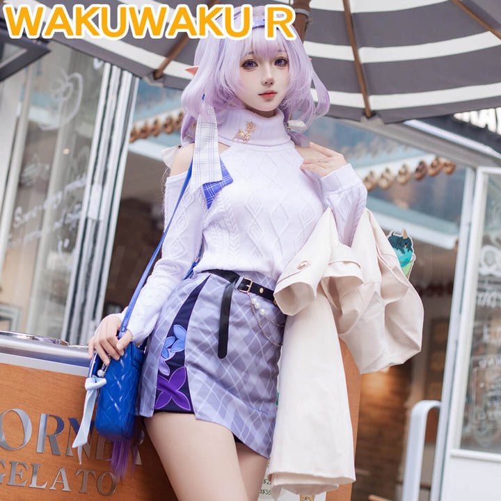 【In Stock】Castorice Cosplay Costume Game Honkai: Star Rail WakuWaku-R HSR Women Daily HSR Halloween
